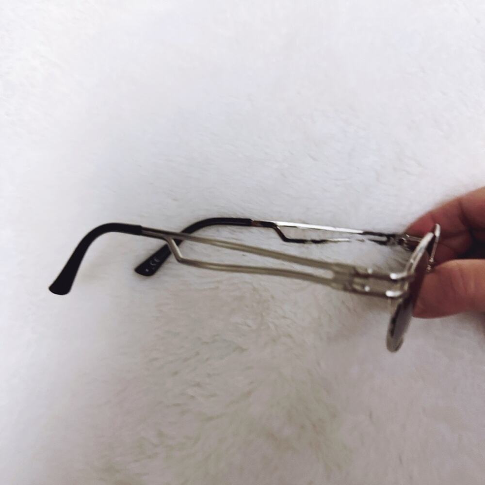 Brandon Black with Silver Rim Round Sunglasses - Picture 5 of 14